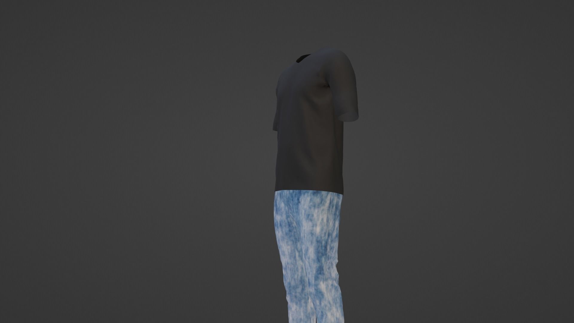 Man Outfit Low-poly 3D model_6