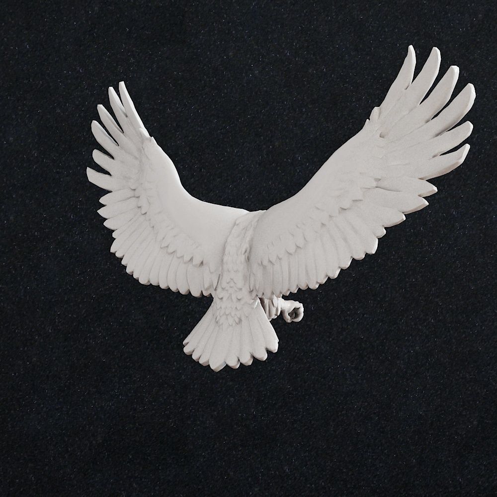 Eagle Pendant 3D print model_2