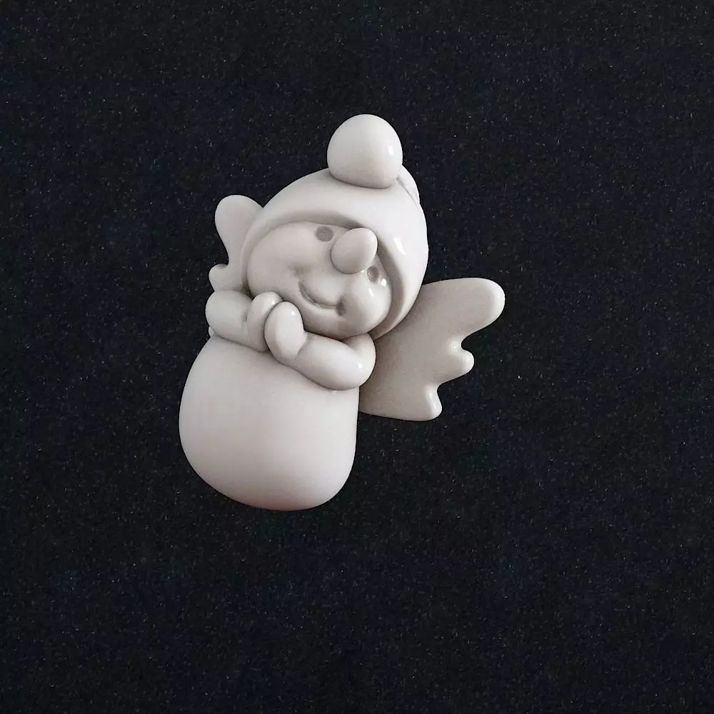Snowman Pendant 3D print model_0