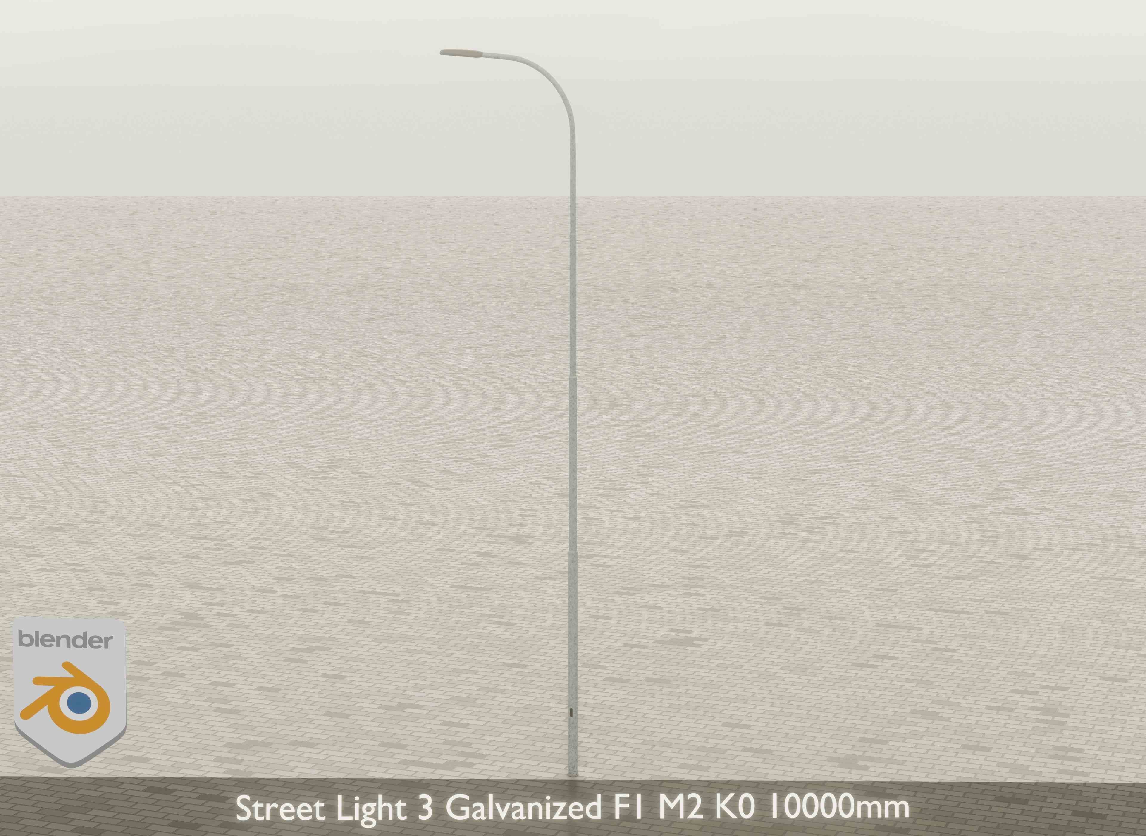 Street Light 3 Galvanized F1 M2 K0 10000 mm Low-poly 3D model_20
