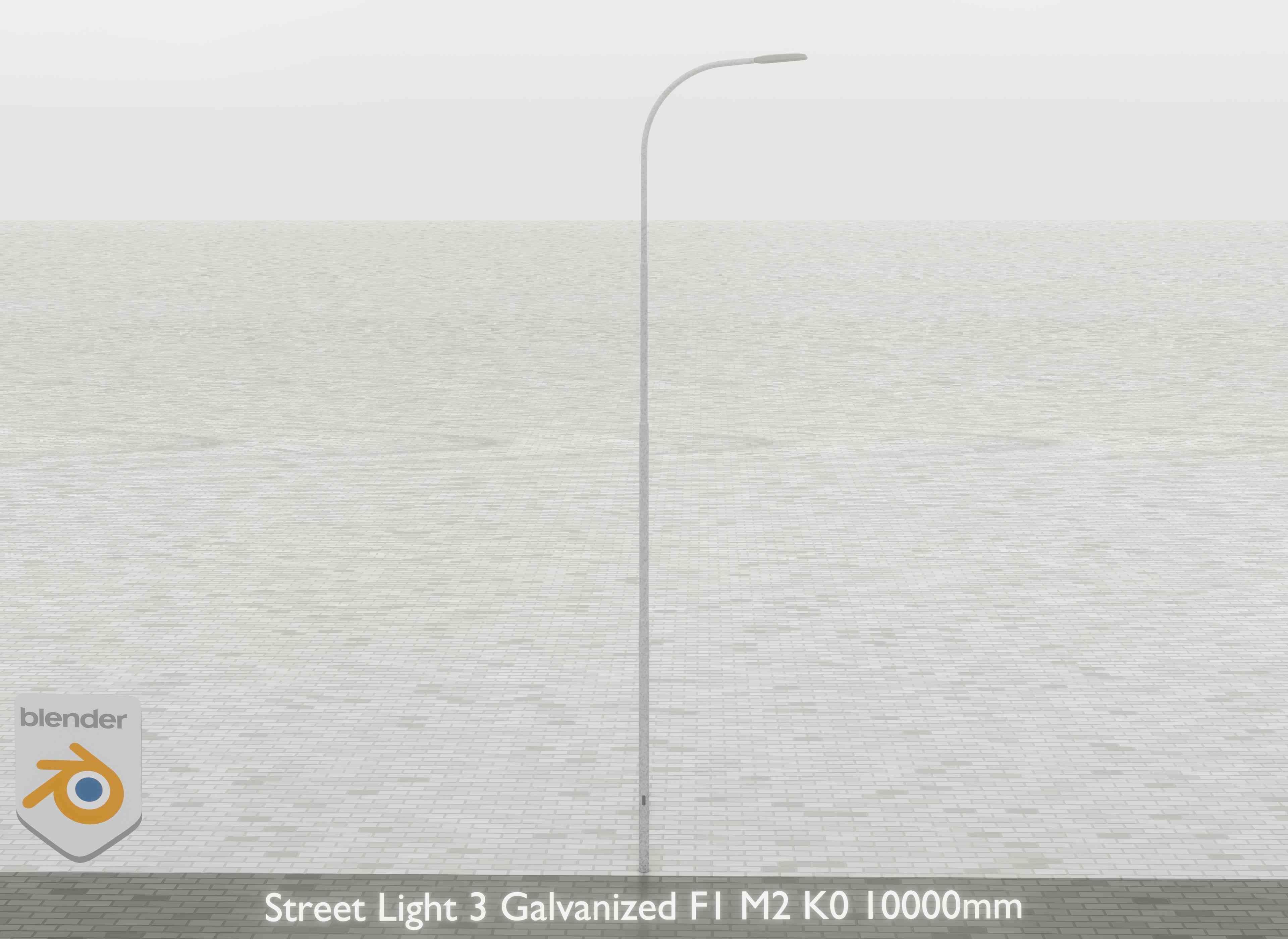 Street Light 3 Galvanized F1 M2 K0 10000 mm Low-poly 3D model_28