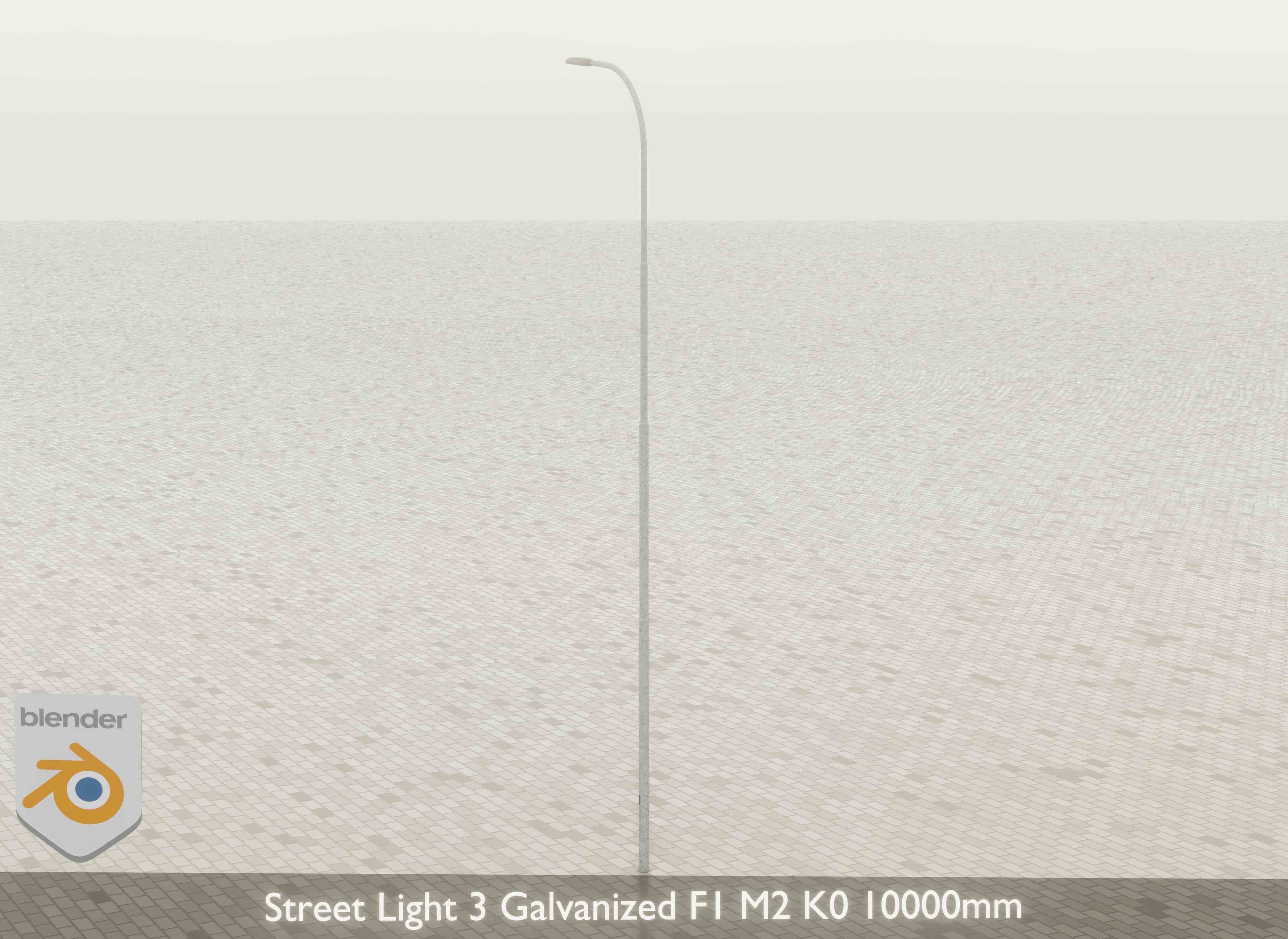 Street Light 3 Galvanized F1 M2 K0 10000 mm Low-poly 3D model_22