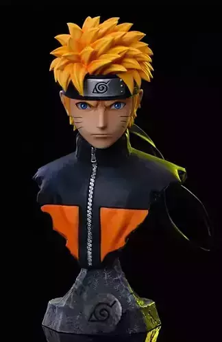 Naruto Bust stl file 3D print model