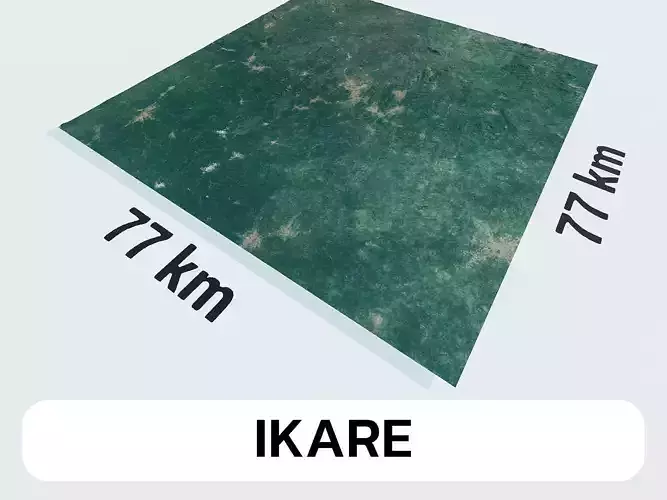 Ikare Nigeria City Landscape 3D Model 3D model