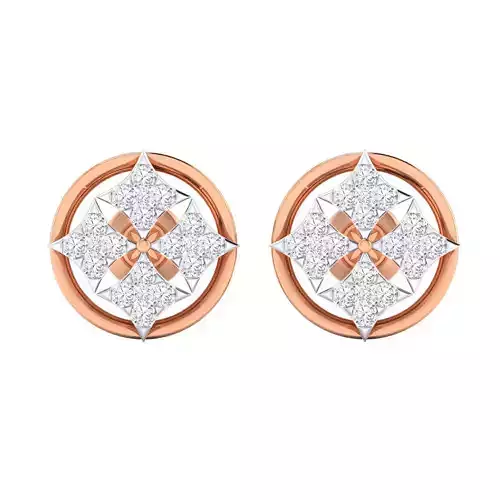 Women Stud Earrings STL JCD OBJ FBX Renders Details 3D print model