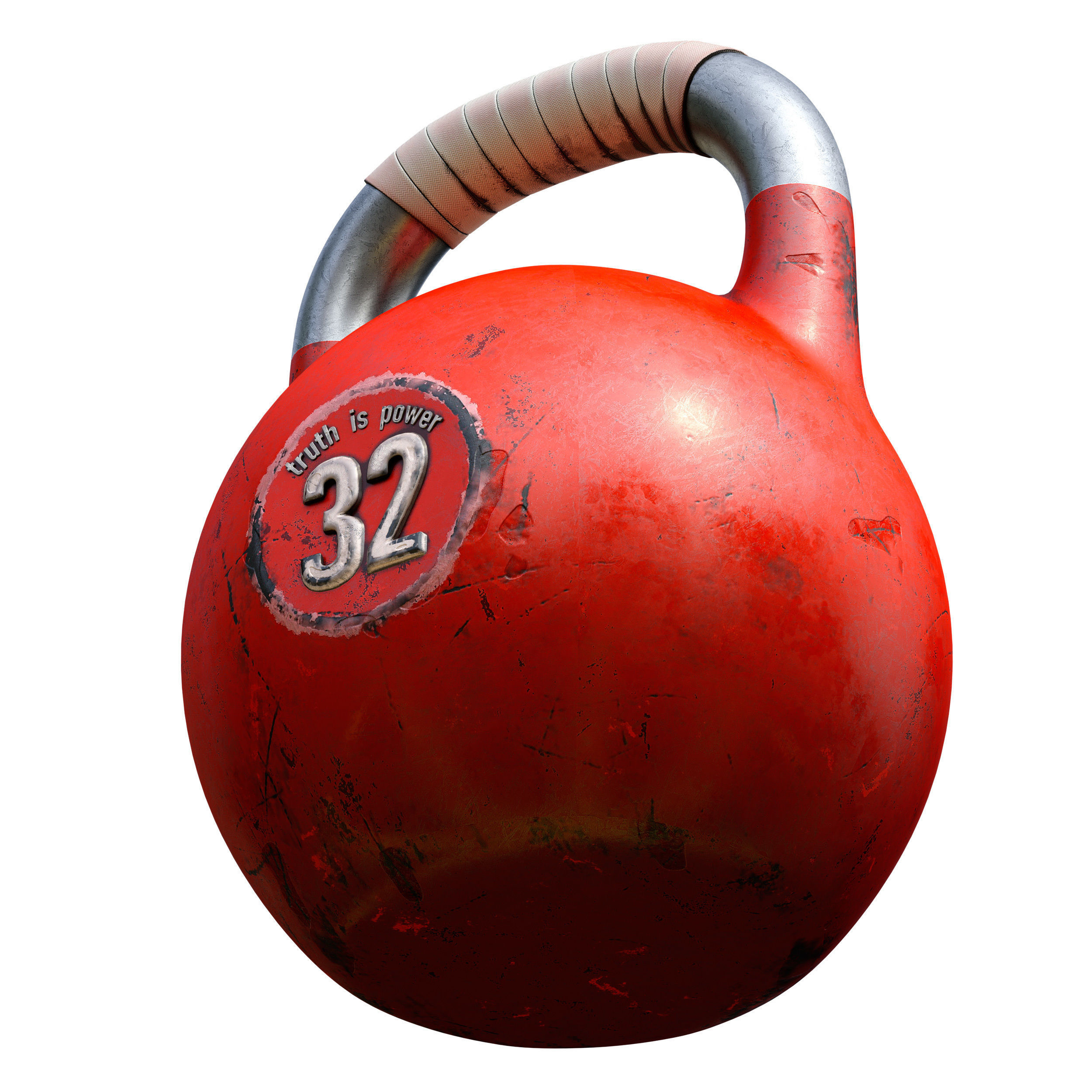 Old weights worn out - set 3D model_6