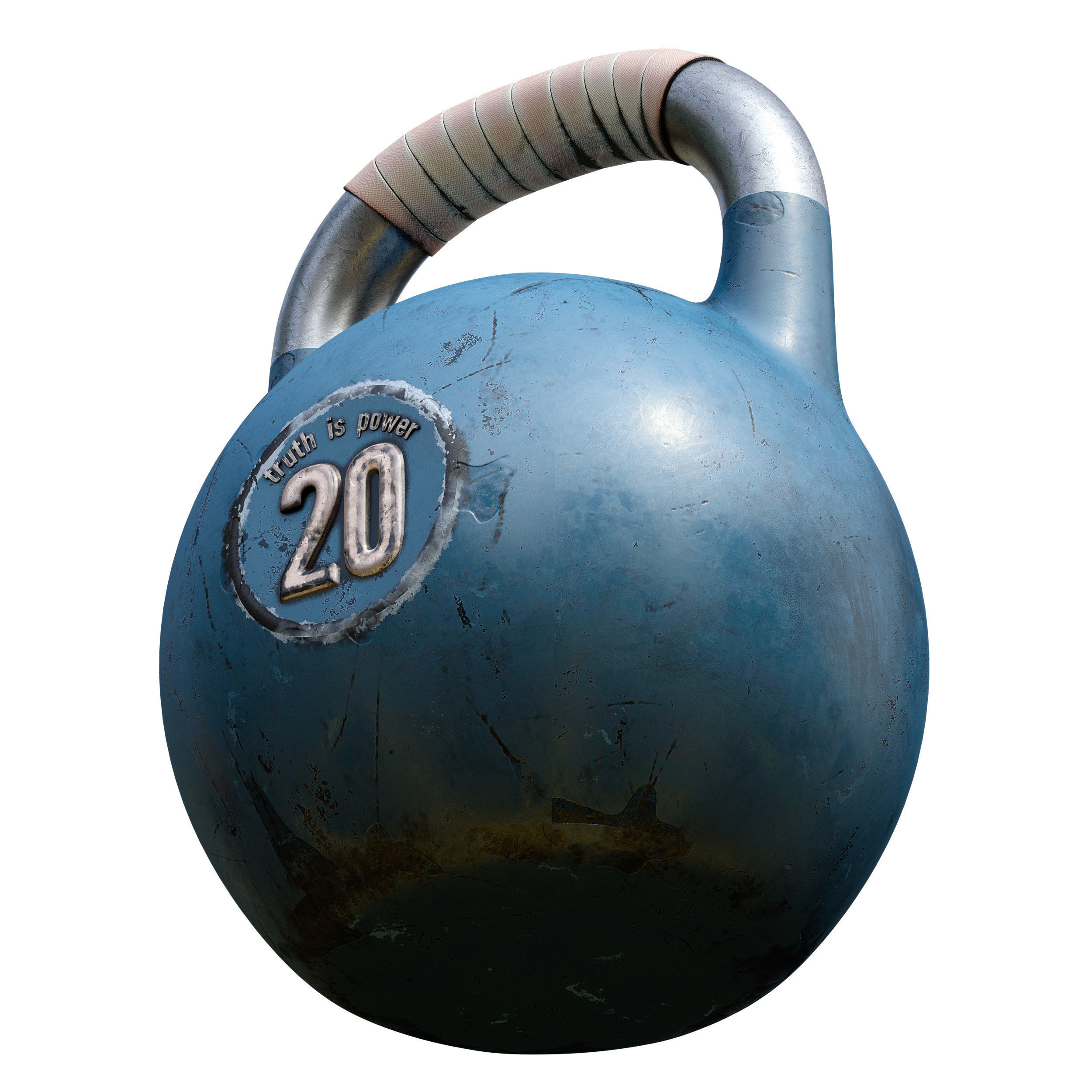 Old weights worn out - set 3D model_8