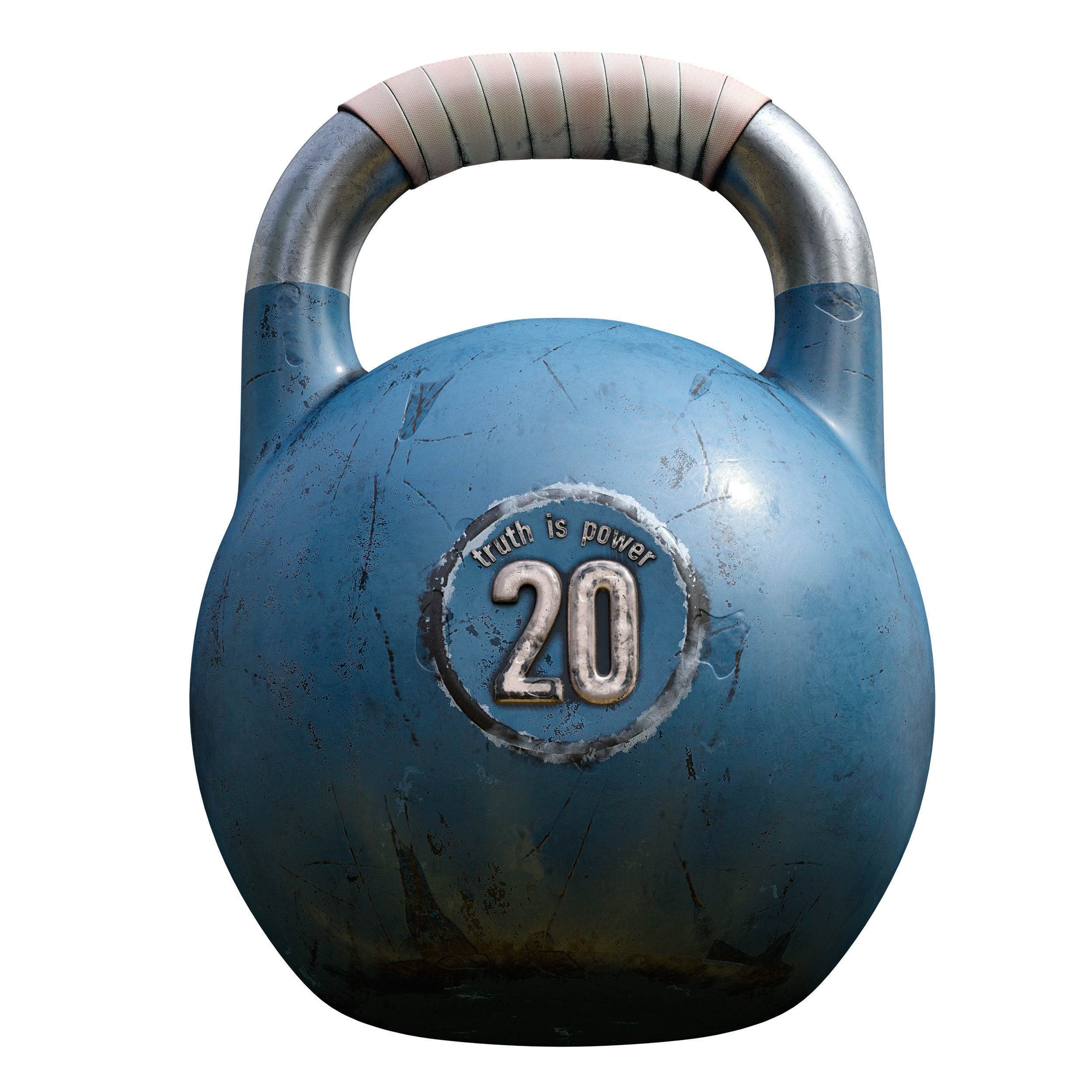 Old weights worn out - set 3D model_13