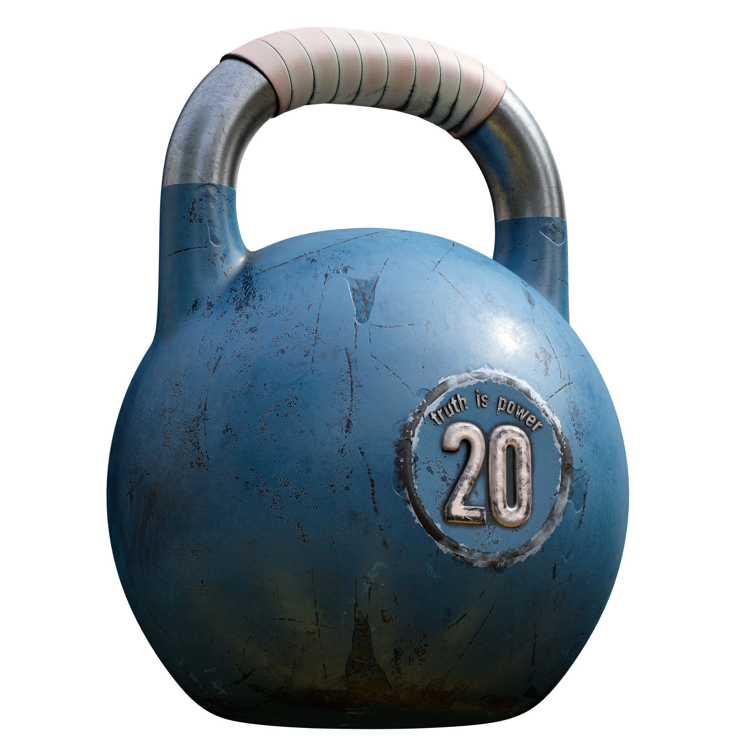 Old weights worn out - set 3D model_3