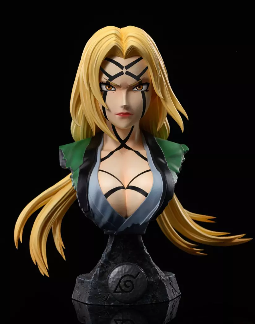 Tsunade bust stl 3D print model_0
