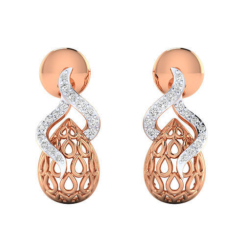 Women Earrings STL JCD OBJ FBX Renders Details 3D print model