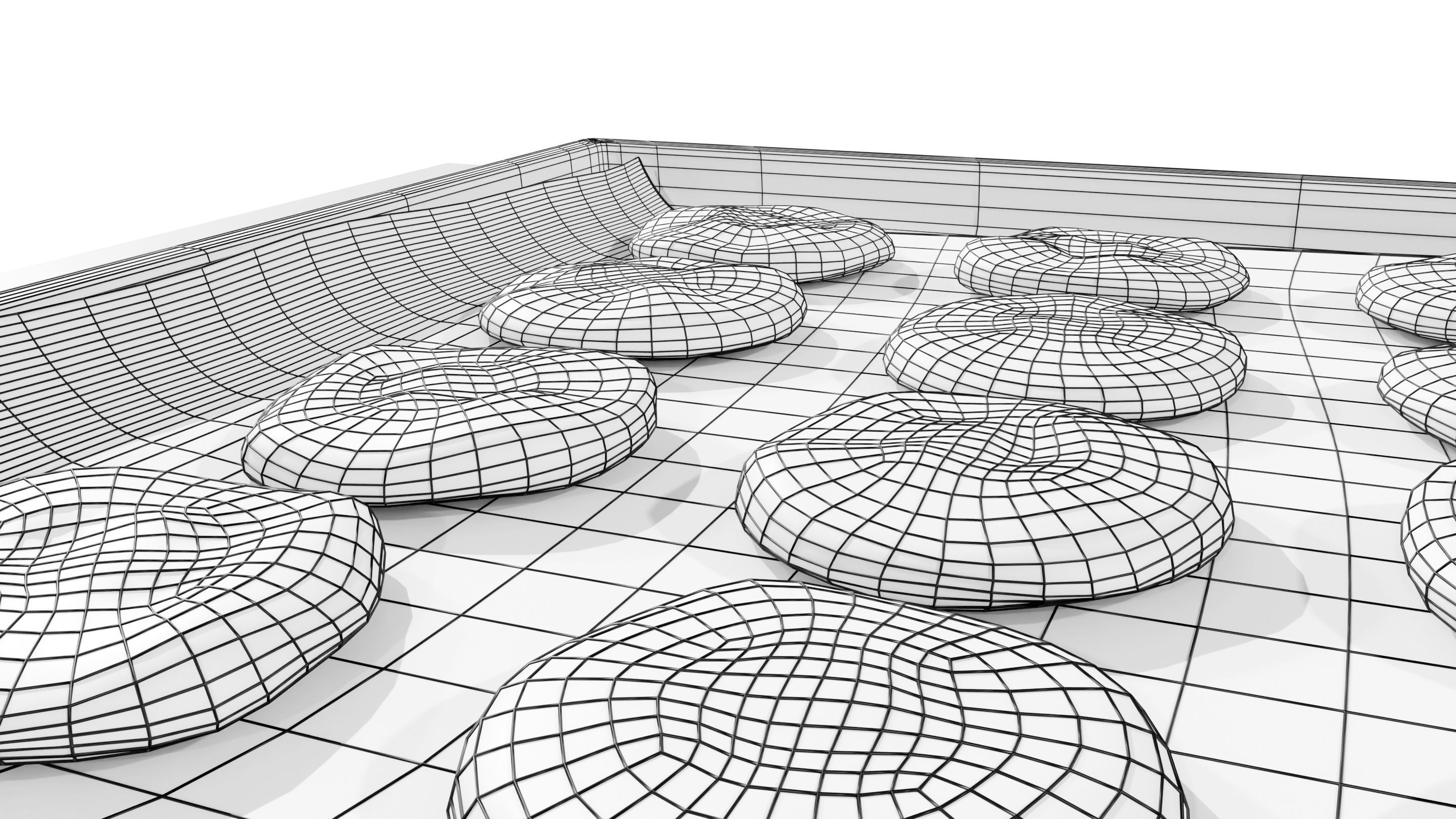 Tray with Cookies 3D model_20