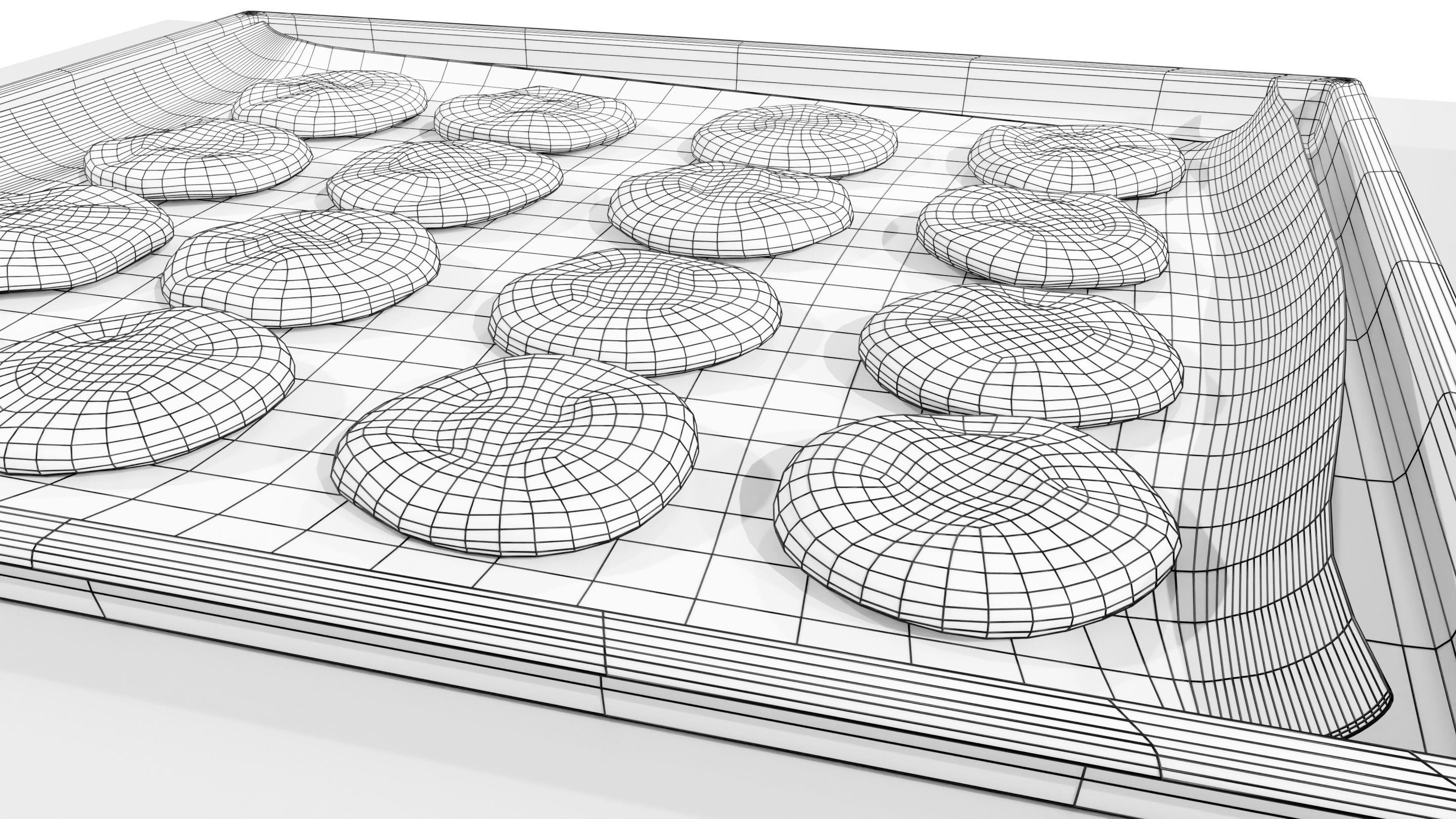 Tray with Cookies 3D model_19
