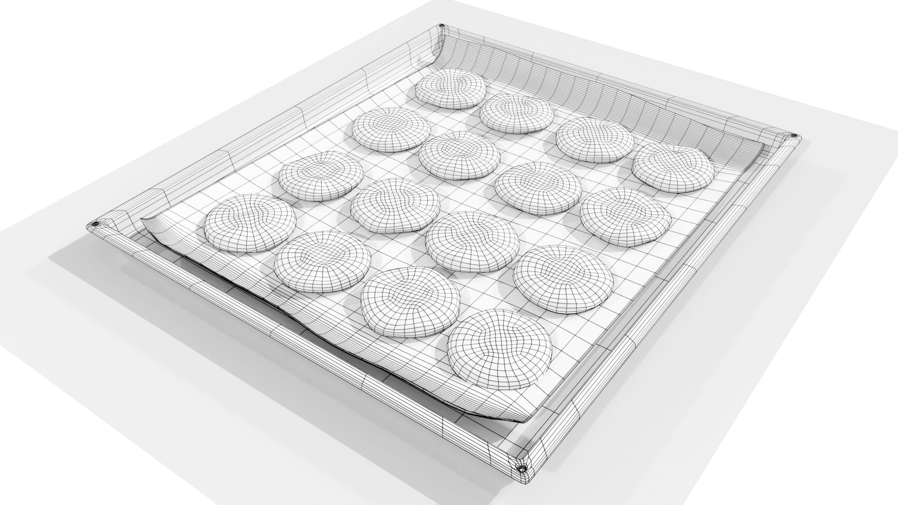 Tray with Cookies 3D model_13
