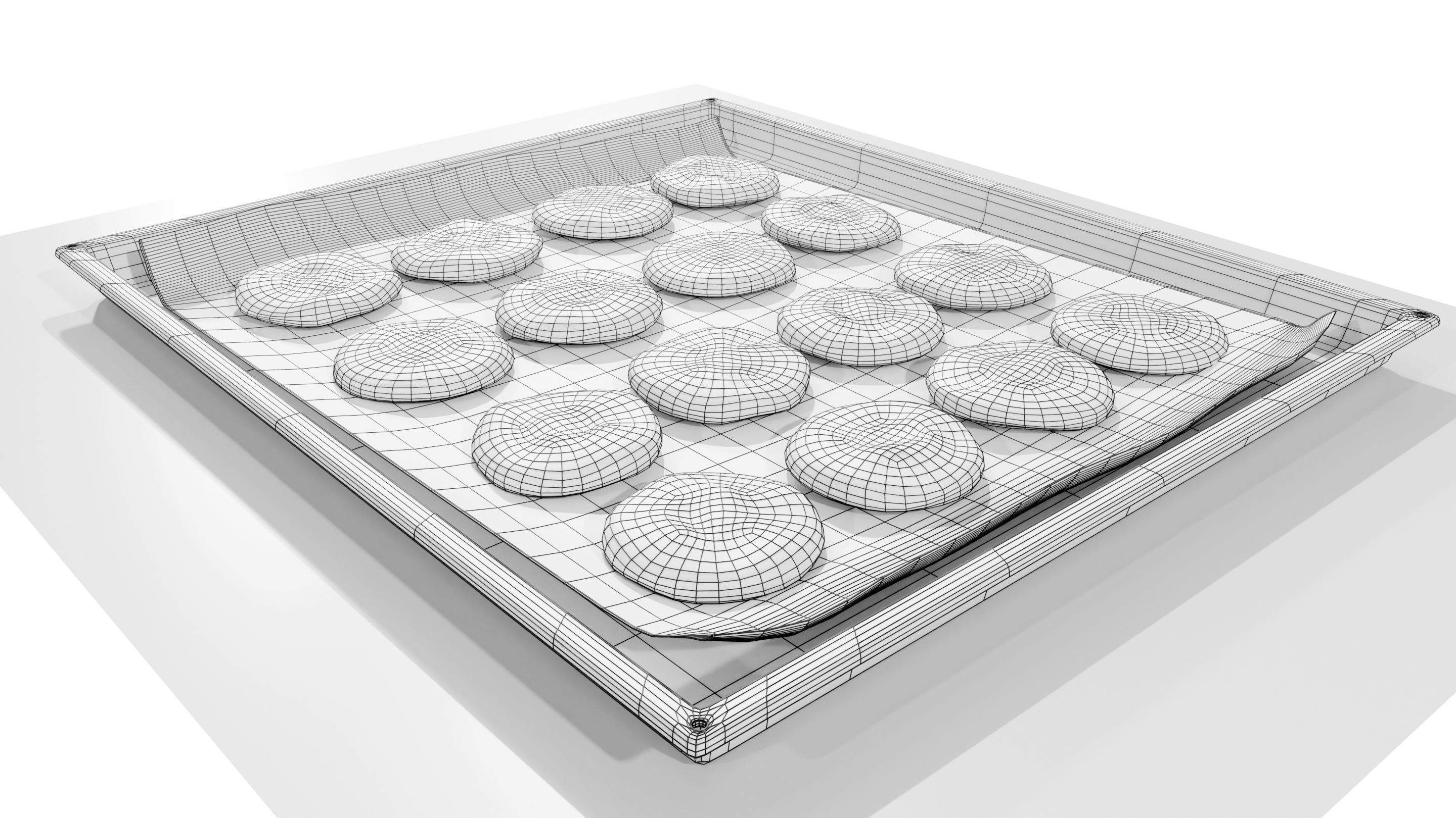 Tray with Cookies 3D model_15