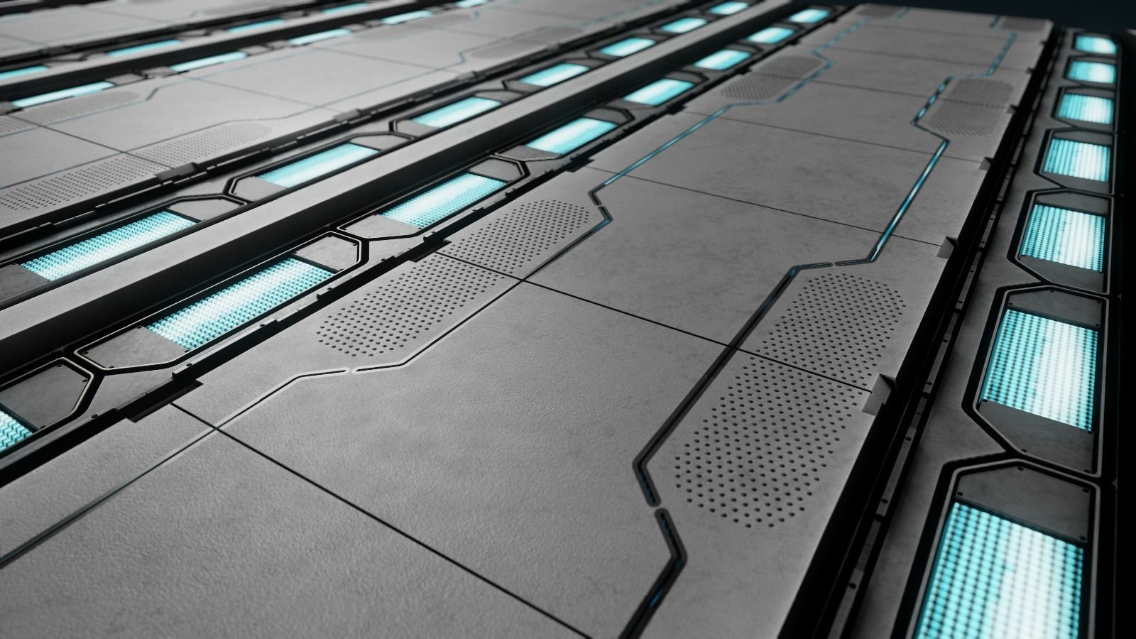 Sci-Fi Corridor Trim Sheets Texture_12