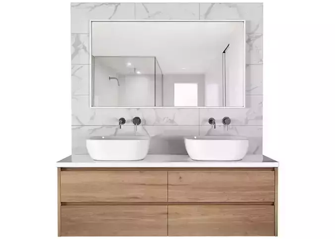 Bathroom furniture Vanity Cabinet with washbasins