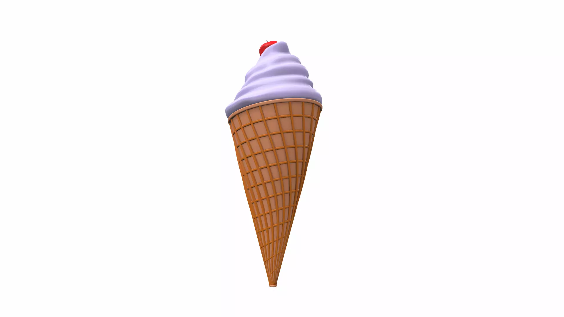 Cartoon ice cream 1 3D model_0