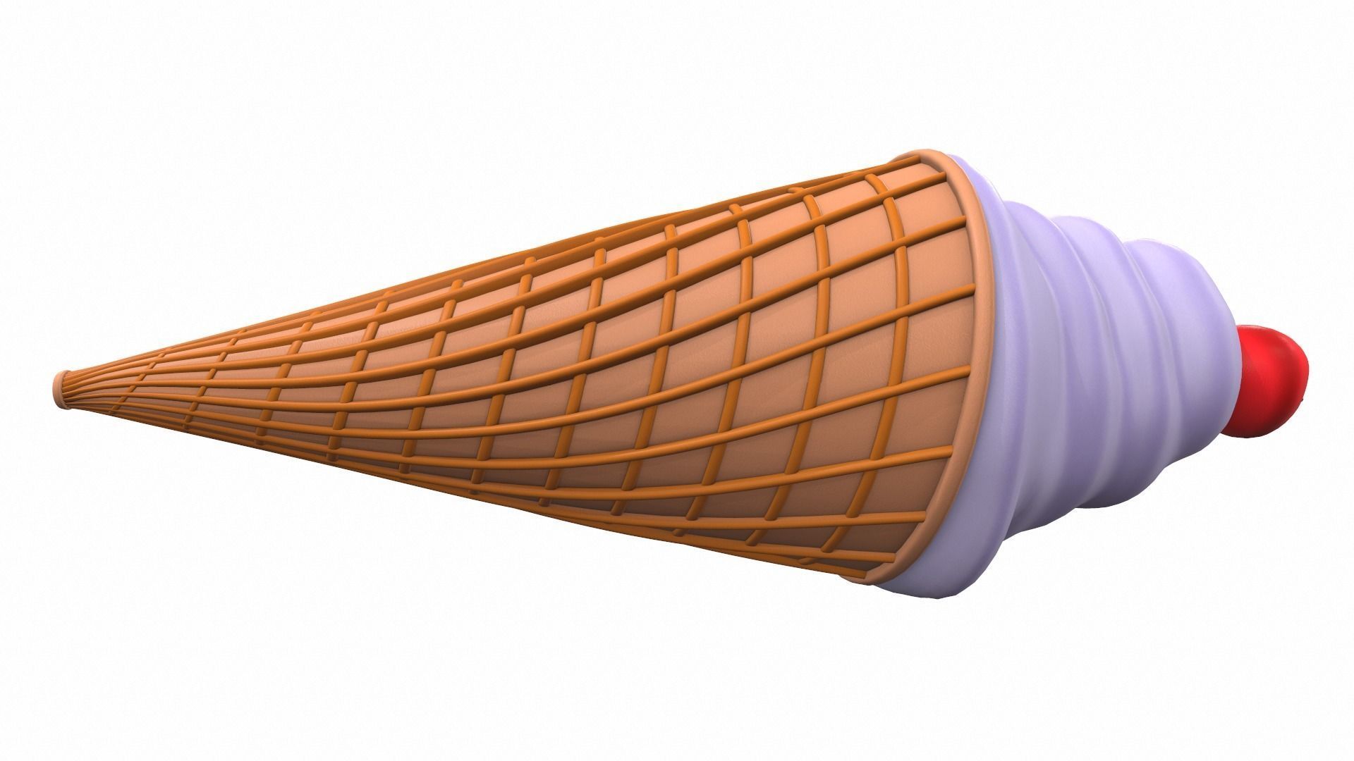 Cartoon ice cream 1 3D model_3