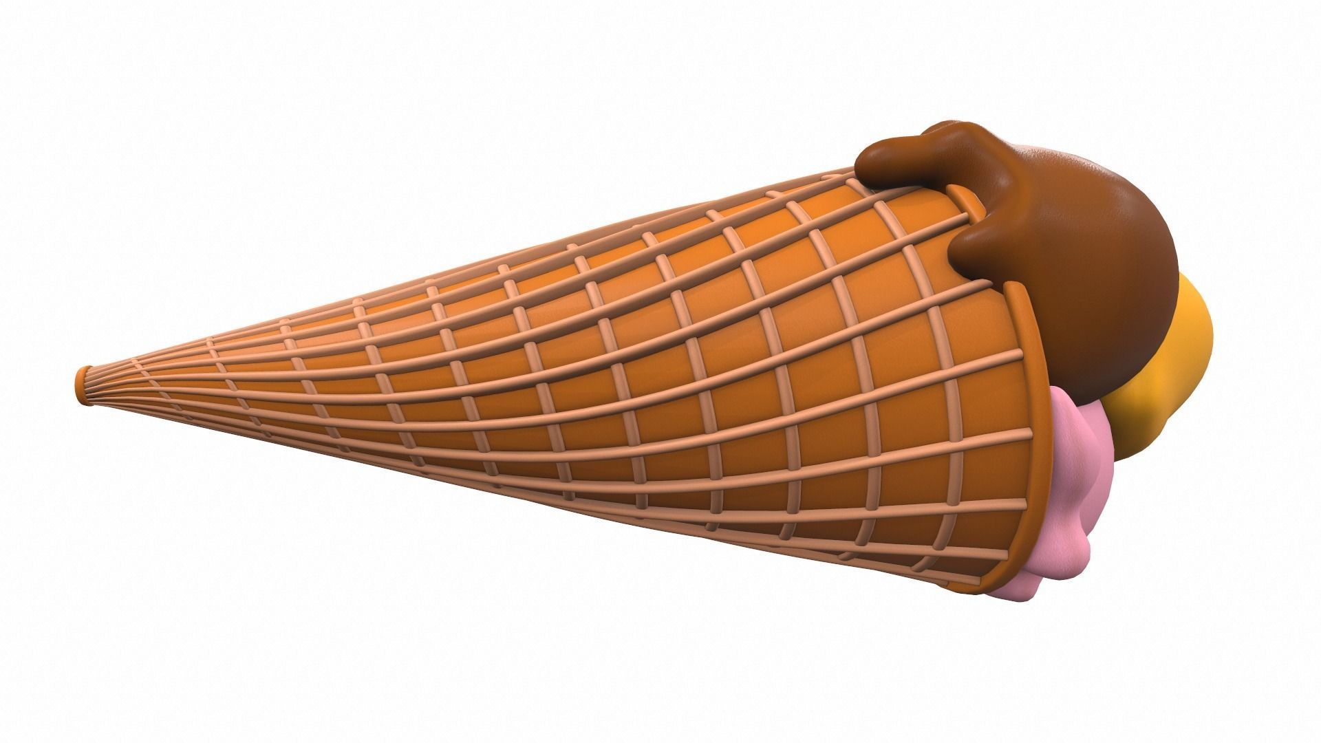 Cartoon ice cream 2 3D model_5