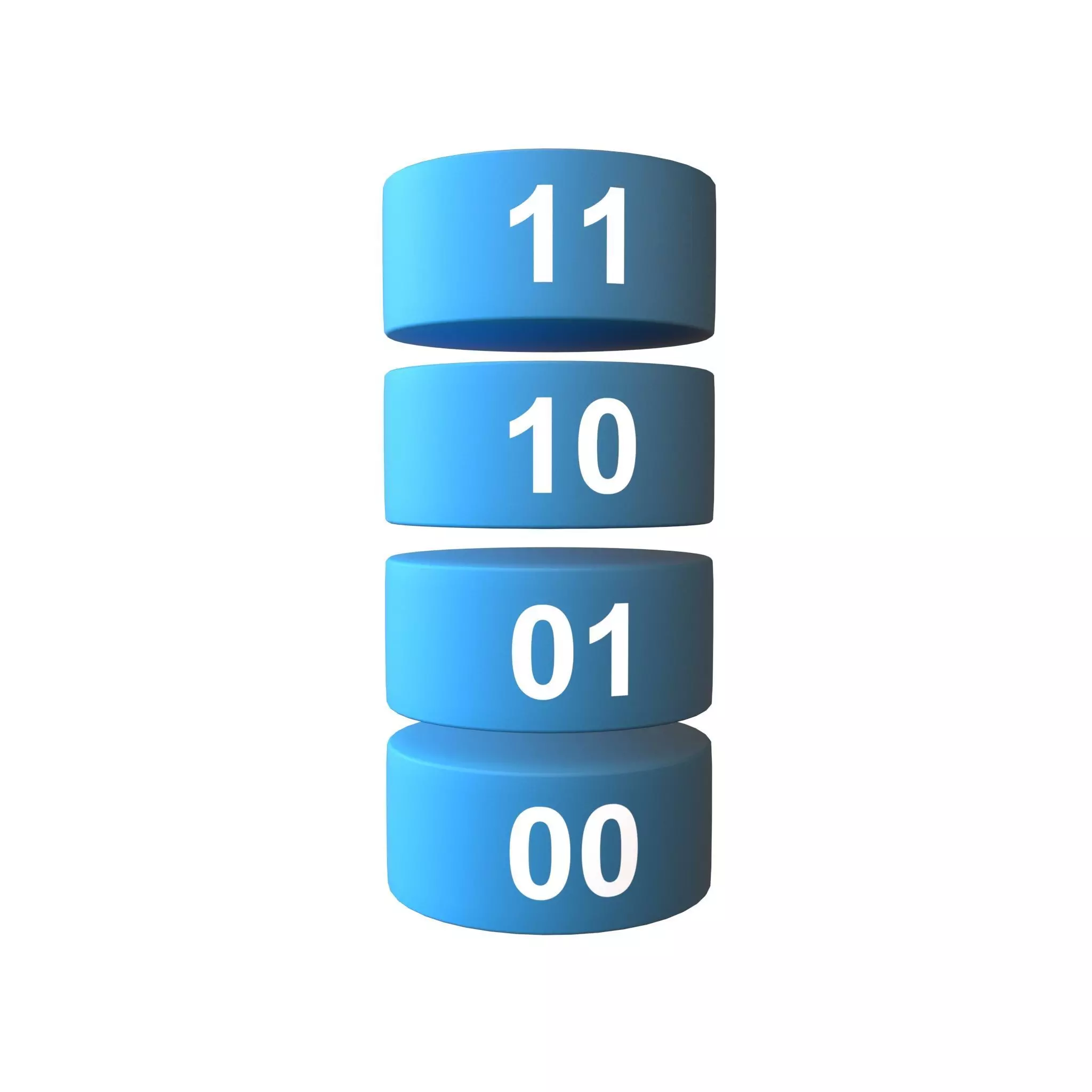 Nand Flash Memory MLC Structure v1 004 Low-poly 3D model_0