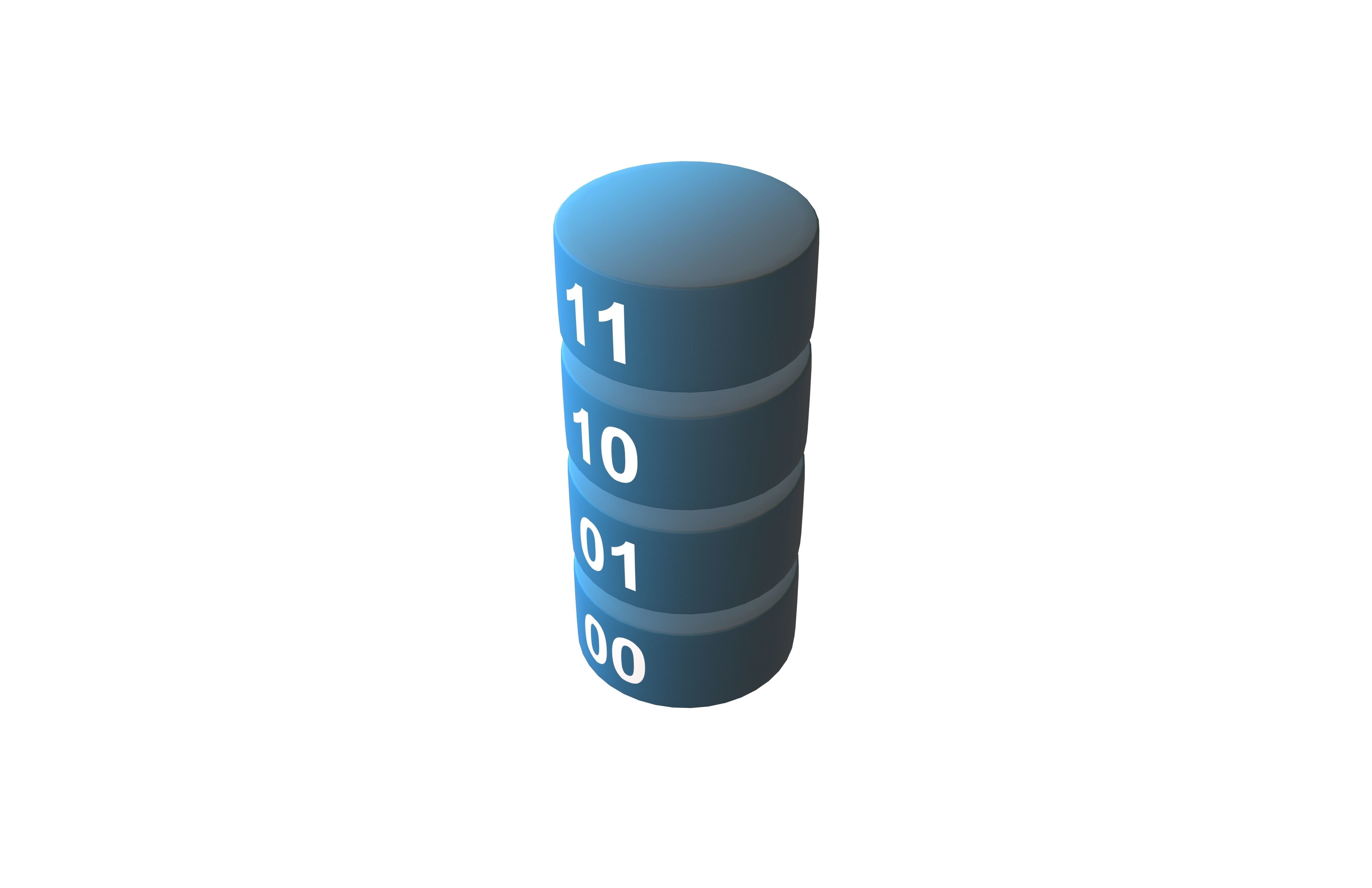 Nand Flash Memory MLC Structure v1 004 Low-poly 3D model_1