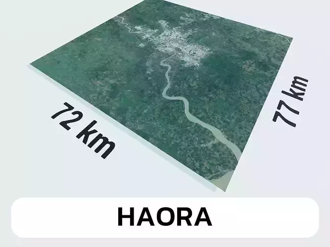 Haora India City Landscape 3D Model