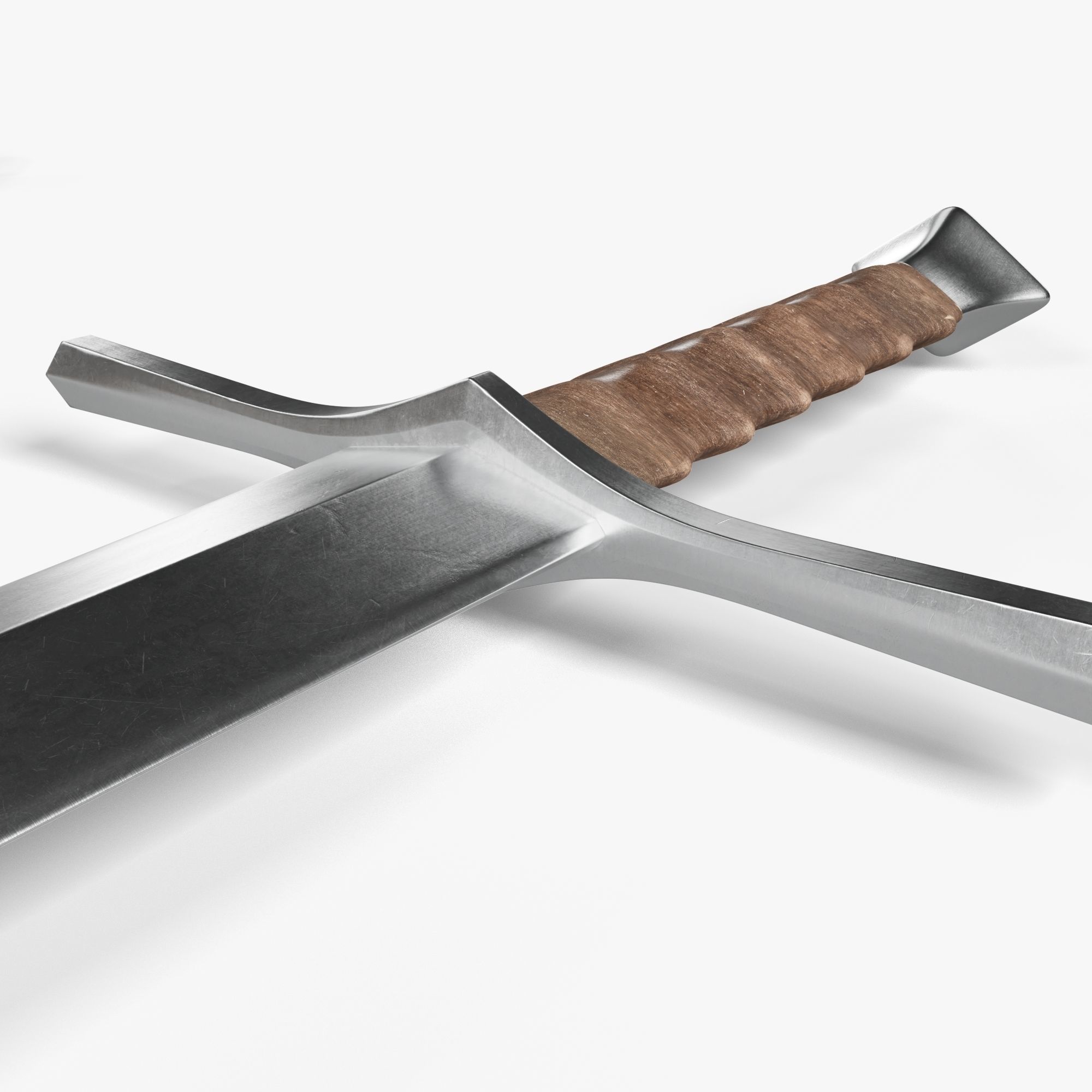 Collection medieval swords 01-05 plus old textures and sheaths 3D model_31