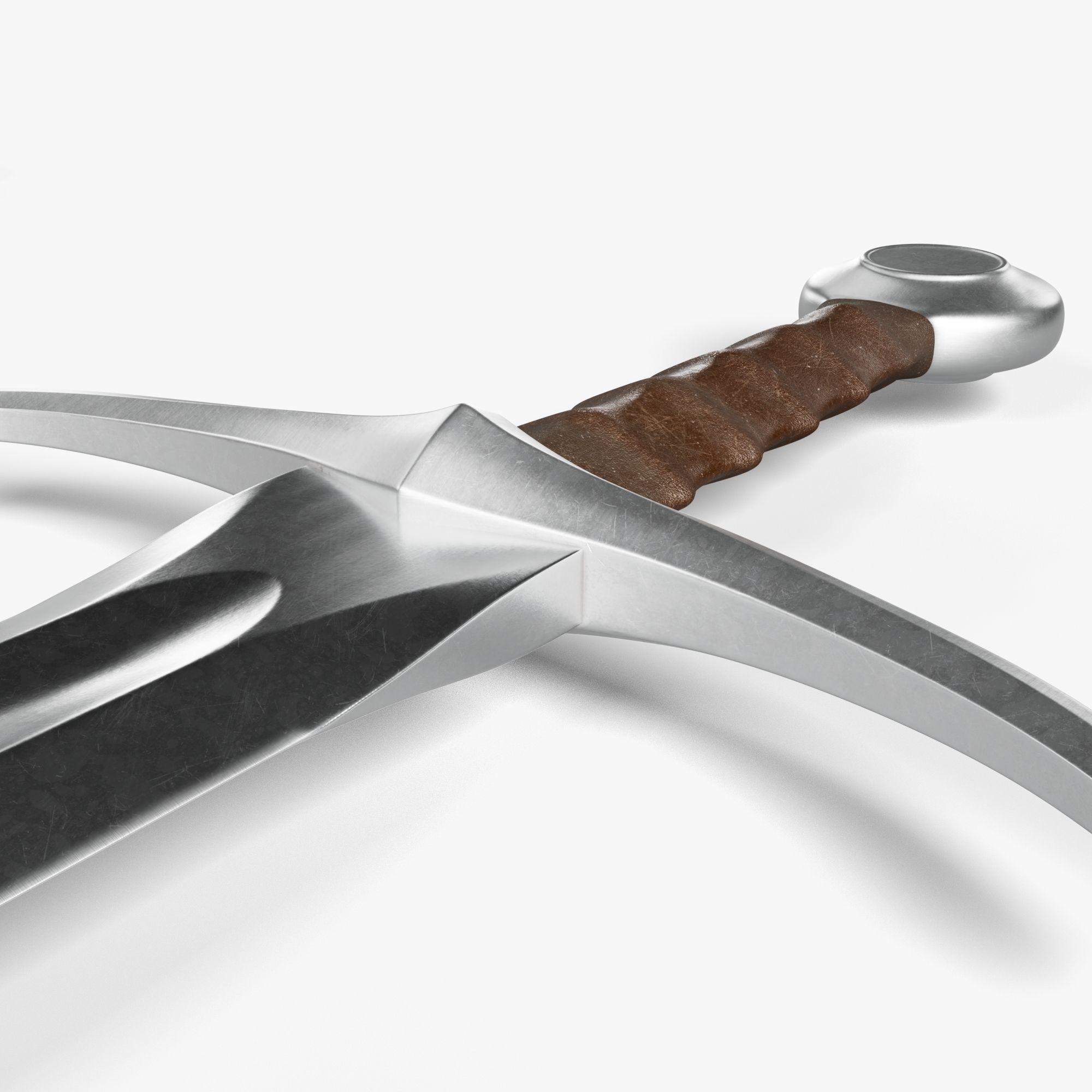 Collection medieval swords 01-05 plus old textures and sheaths 3D model_20