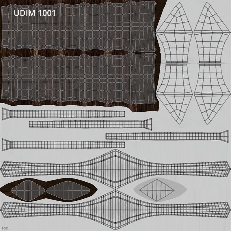 Collection medieval swords 01-05 plus old textures and sheaths 3D model_35