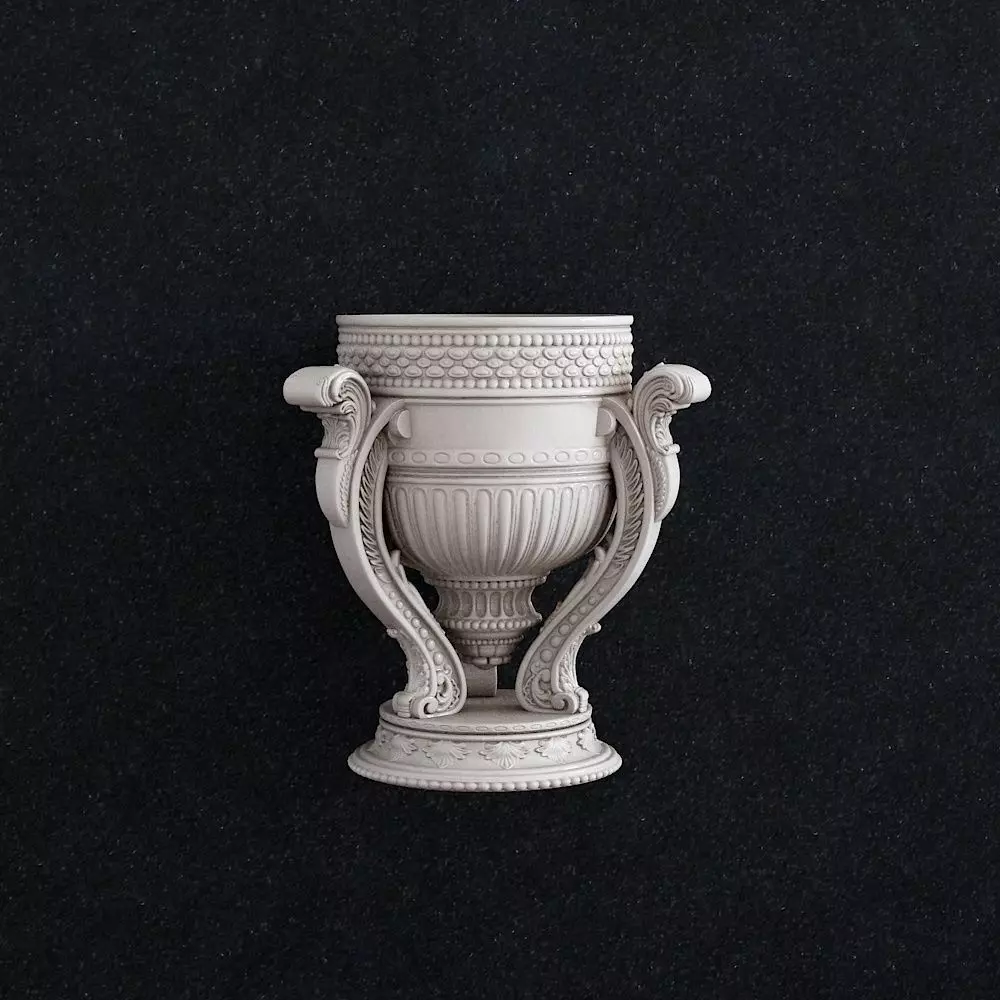 Baroque vase 3D print model_0
