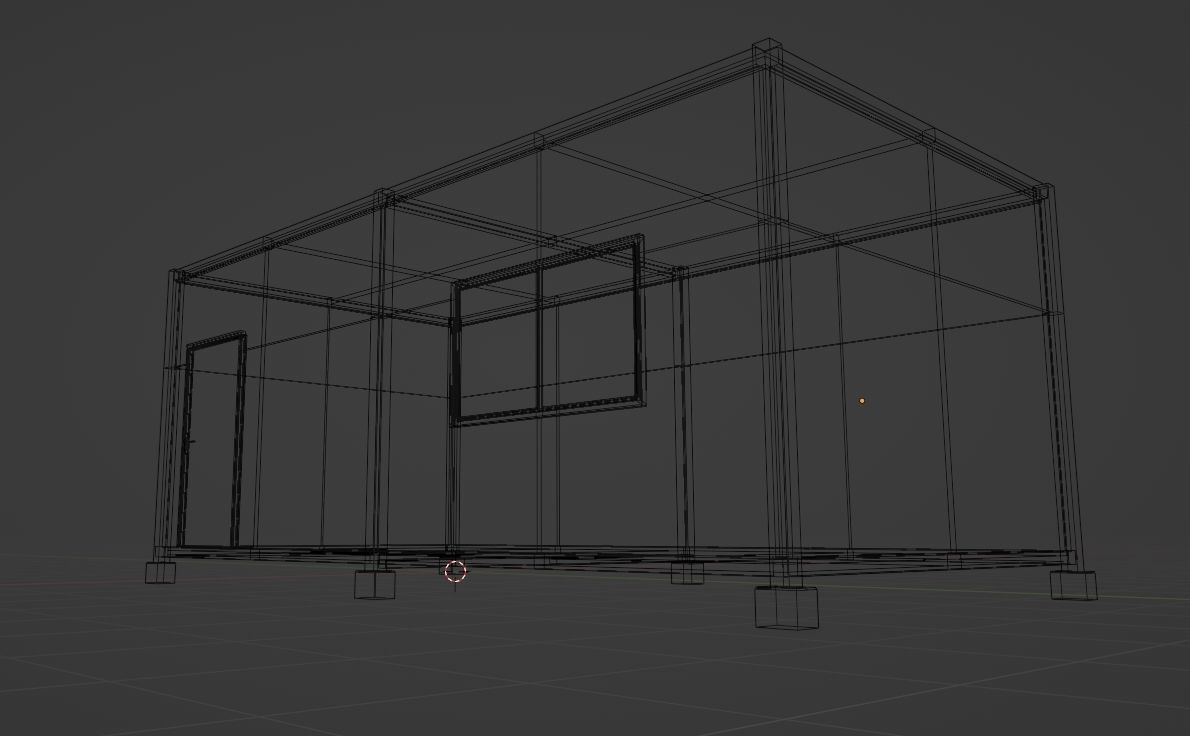 Container box Low-poly 3D model_18