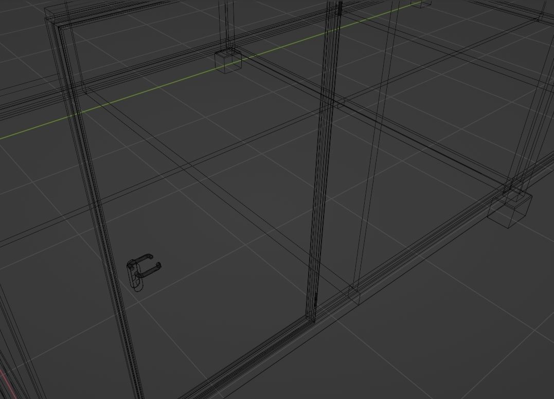 Container box Low-poly 3D model_19