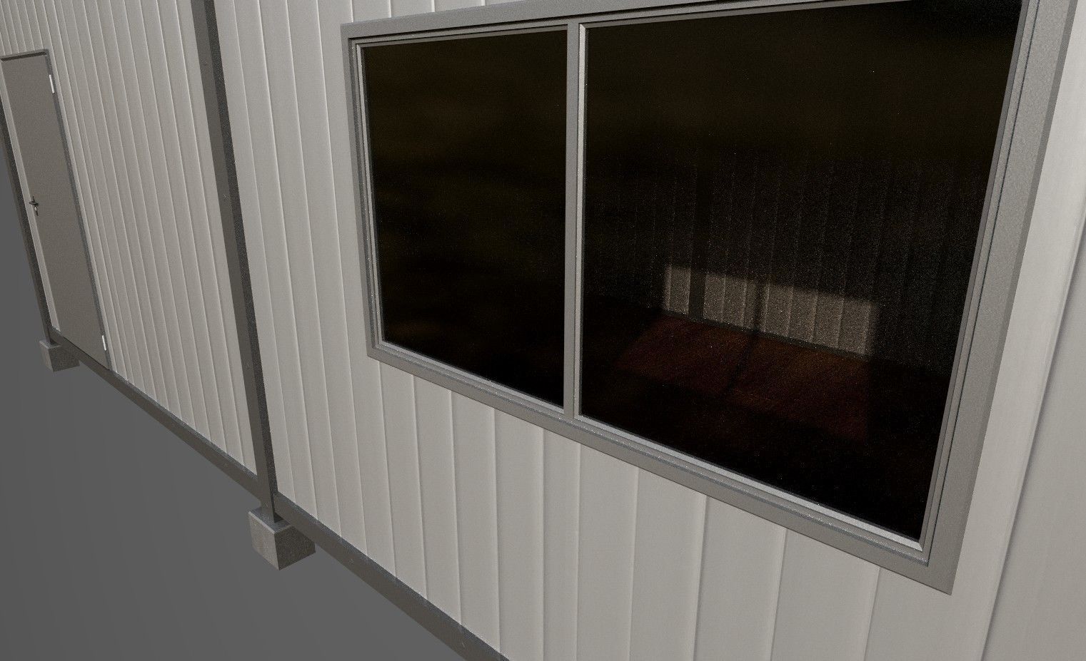 Container box Low-poly 3D model_7