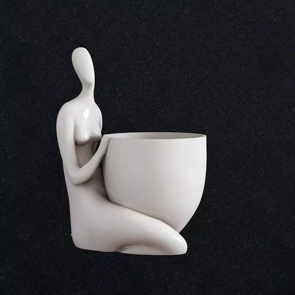 Vase girl 3D print model_0