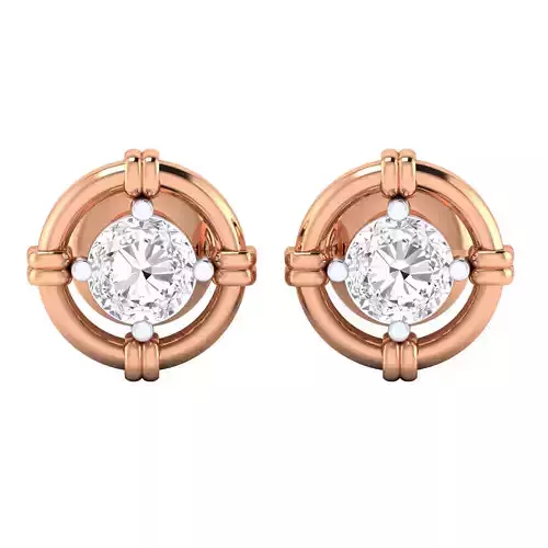 Women Stud Earrings STL JCD OBJ FBX Renders Details 3D print model