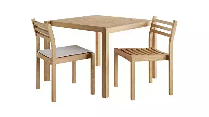 AH902 and AH501 Outdoor Dining Set by Carl Hansen