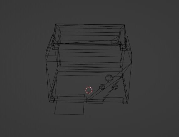 Defibrillator old radio Low-poly 3D model_5