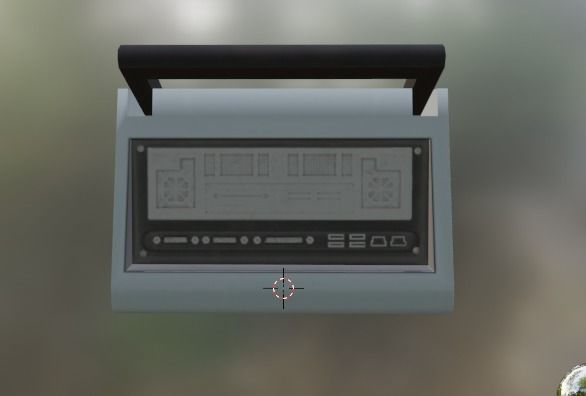 Defibrillator old radio Low-poly 3D model_13