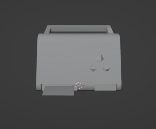 Defibrillator old radio Low-poly 3D model_7