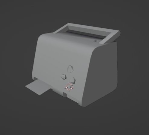 Defibrillator old radio Low-poly 3D model_22