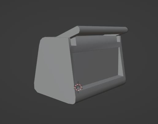 Defibrillator old radio Low-poly 3D model_23