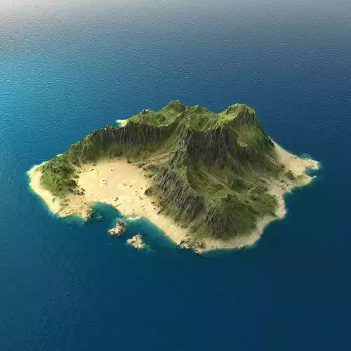 Tropical Island Terrain 1