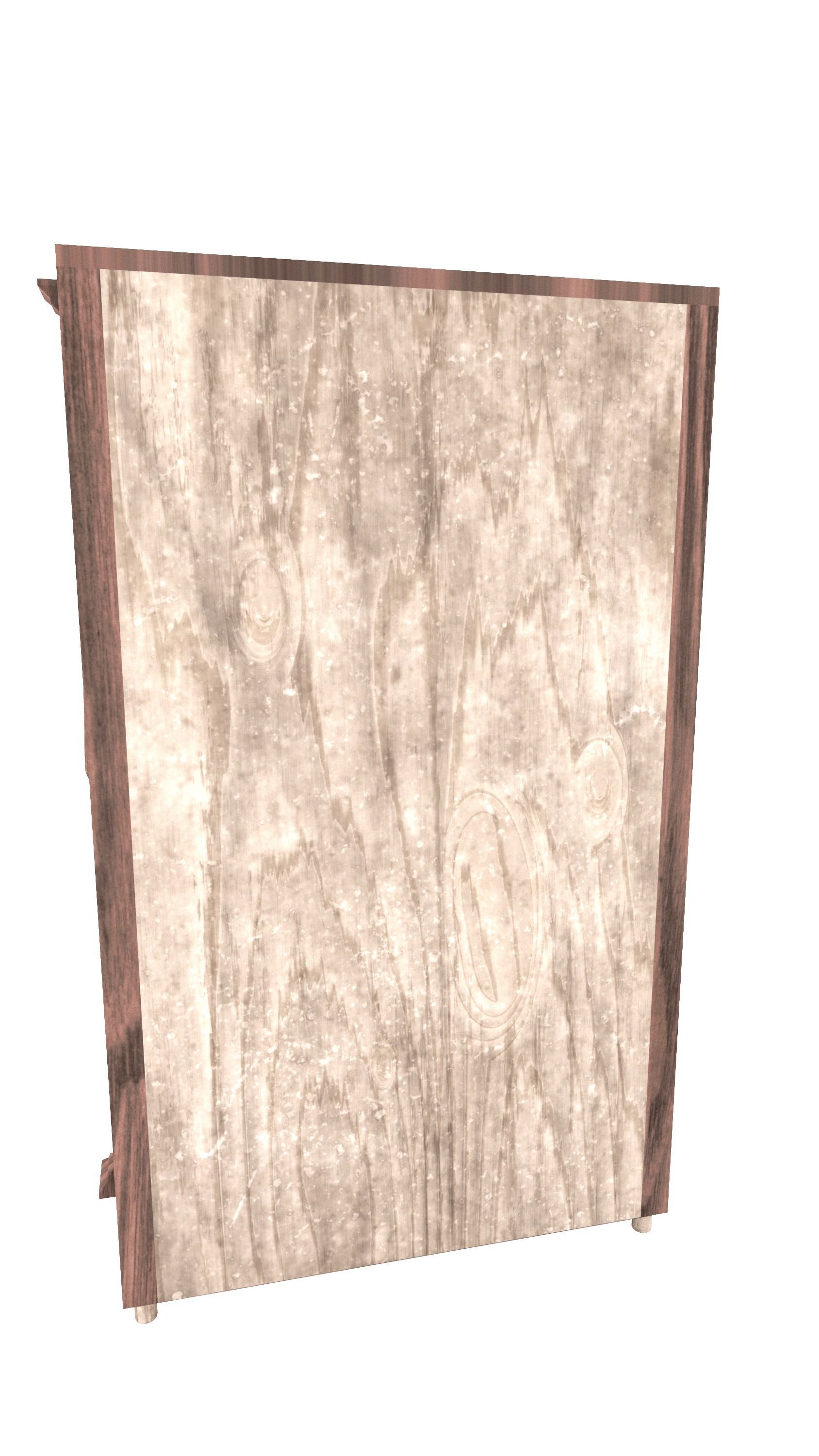 Hunting-style bookcase 3D model_6