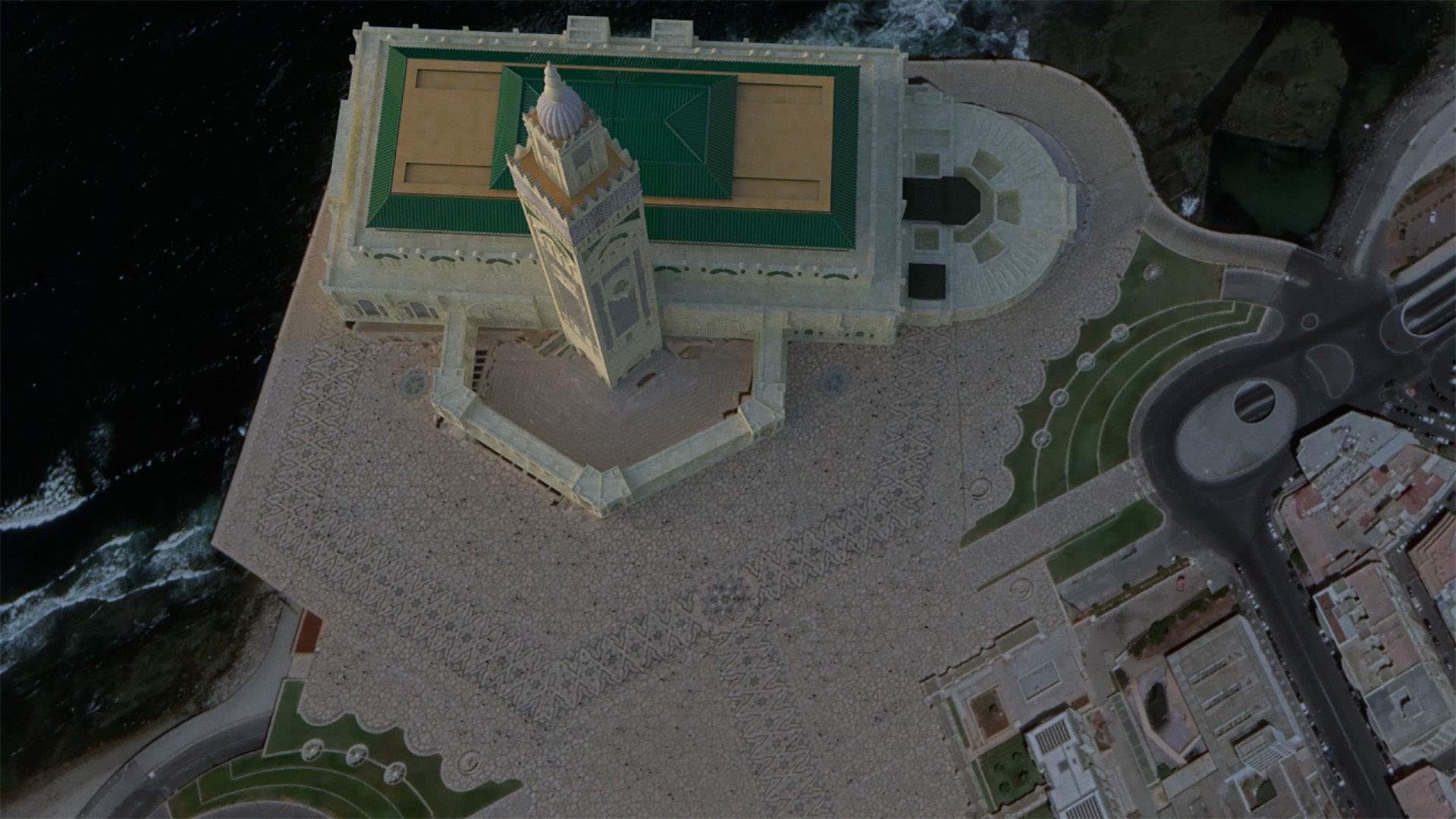 King Hassan 2 Mosque 3D model_5