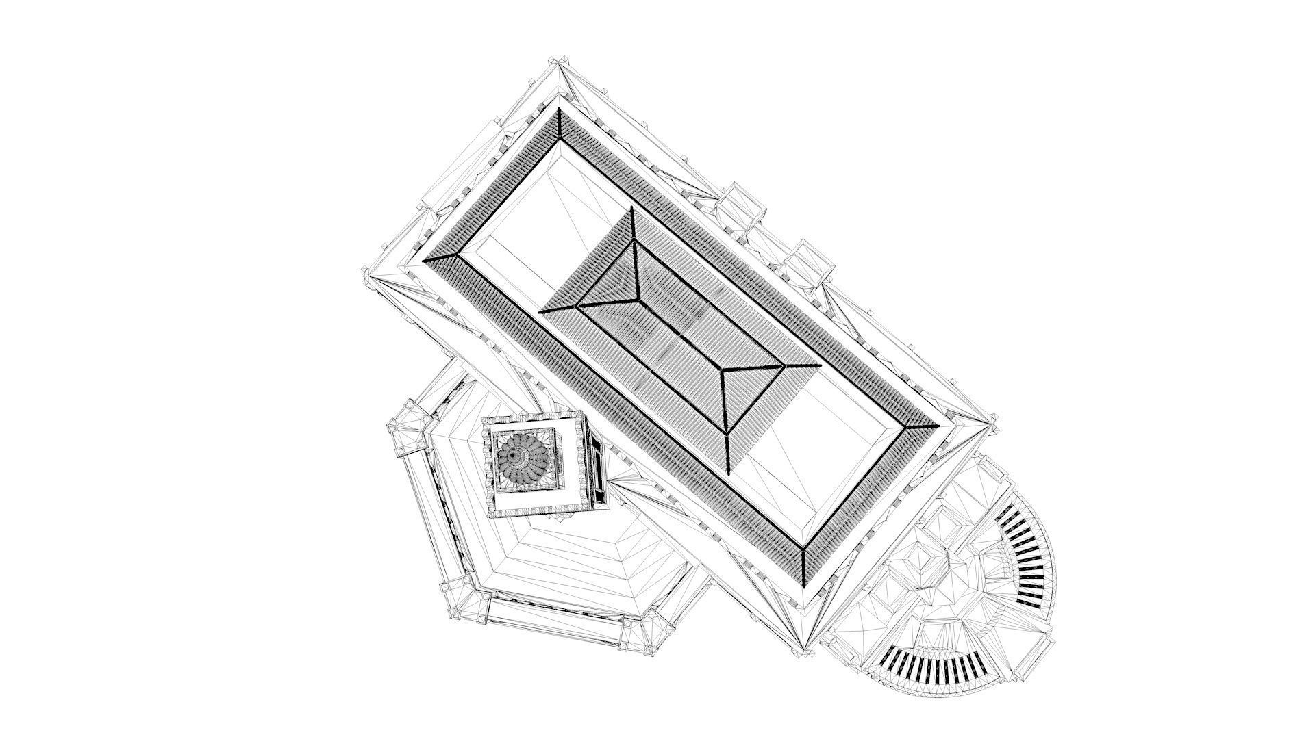 King Hassan 2 Mosque 3D model_7