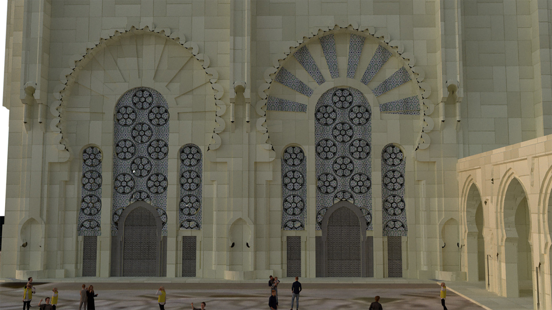 King Hassan 2 Mosque 3D model_3