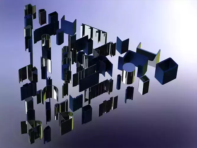 Extruded Aluminium Profile Enclosures Set for Auto Parts