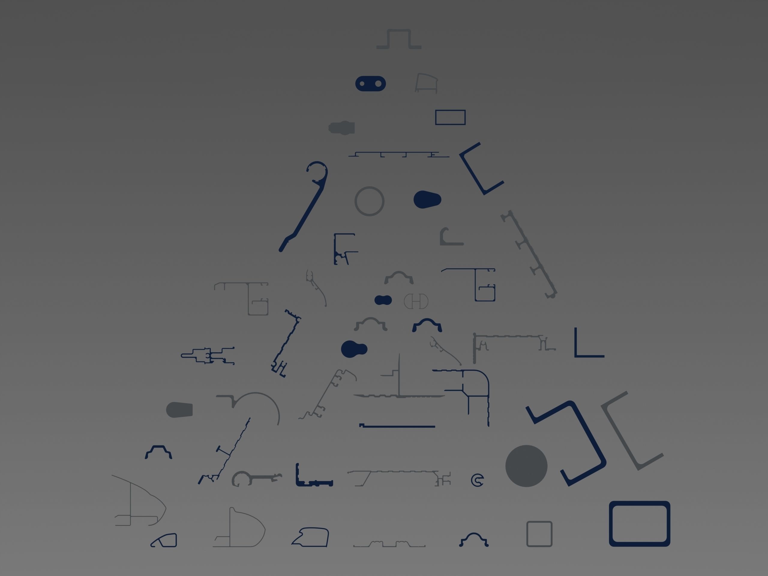 Extruded Aluminium Profile Enclosures Set for Auto Parts 3D model_1