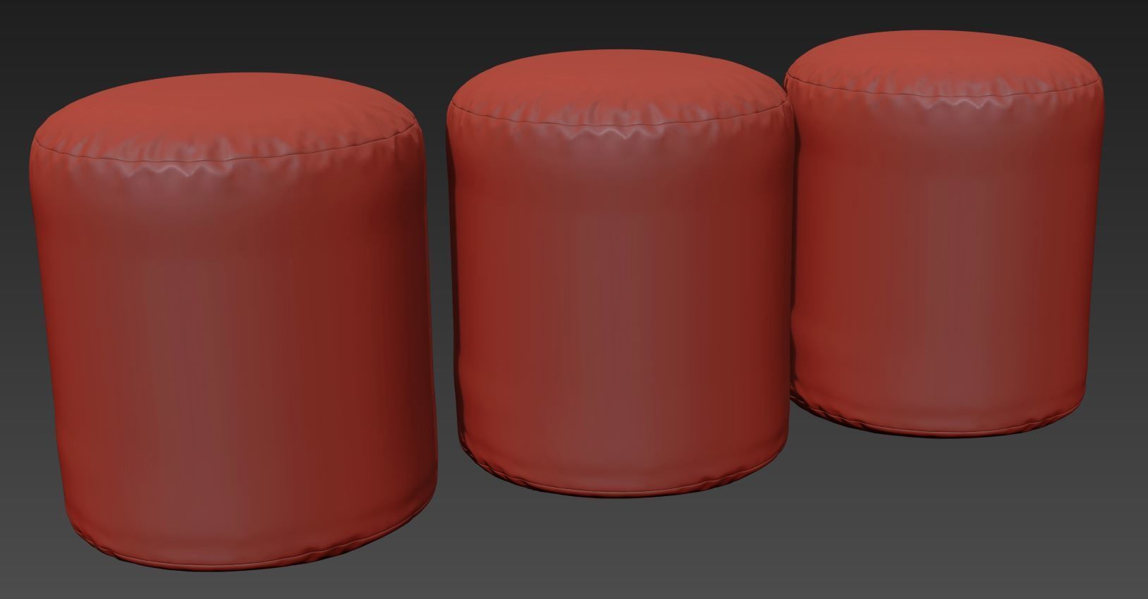 Soft Pouf by Viadurini 3D model_4